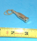 Vintage Gold-tone Cocacola Coke Soda Bottle Shaped Keychain