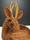 Vtg Avon Gift Collection Wicker Reindeer Basket Planter Christmas Deer In Box