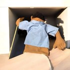 Melissa And Doug Police Officer Cop Hand Puppet With Mustache Stick Cyrus Plush
