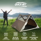 Clam Quick-set Apex 8 X 8 Ft Portable Outdoor A-frame Hiking Camping Tent  Brown