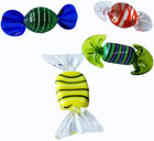 24pcs Vintage Murano Style Glass Candy Ornaments For Home Party Decor Gift