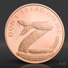 1 Oz Don   t Tread On Me Snake Copper Round 2026  999 Fine Copper Bullion 1 Avdp