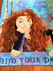 Disney   s Brave Princess Merida Fleece Blanket 52x42 Hard To Find