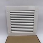 10    X 10    Air Return Grille Duct Opening Air Vent Cover With Pre- Filter  White