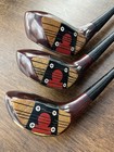 Macgregor Tommy Armour Persimmon Woods At2w 1 3 5   Original Grips  steel Shafts