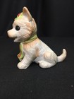 Vtg 3  Ceramic Scotty Westie Terrier Dog Puppy Figurine Christmas Holly Scarf 