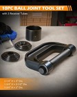 10pc Heavy Duty 4 In 1 Ball Joint Press U Joint Removal Tool Kit W 4 X 4 Adapter