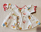 Vintage Strawberry Shortcake Doll Dress All Over Print Blue Polka Dot