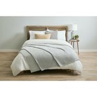 New Sunbeam Microplush Heated Electric Blanket Queen Gray Violet 10 Settings