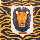 Vintage Tammis Keefe Cotton Kitchen Dish Tea Towel Lion  courage  1950s Rare