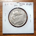 1930 Greece 20 Drachmai Silver Coin   Poseidon Head   Au bu
