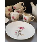 Vintage Floral Child s China Tea Set  Teapot  Cups  Plates  Serving Pieces