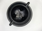 Vntg Roseville Pottery Ceramic Pot -matte Black