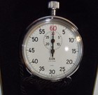 Vtg Nos Elgin 7 Jewel Stop Watch Made In Germany In Orig Box With Enclosures