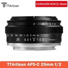 Us Ttartisan 25mm F2 Wide Angle Aps-c Lens For Fuji X Mount X-a1 X-m1 X-t1 X-h1