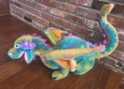 Melissa And Doug Jumbo Colorful Winged Dragon Large Plush Toy Stuffed Posable