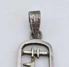 Vintage Egyptian 900 Silver Cartouche Pendant Hieroglyph 2 25 