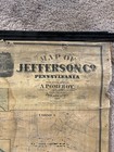 Antique 1866 Original Map Of Jefferson County Pennsylvania A  Pomeroy 54x45