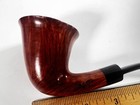 Amorelli Hand Made Italy Briar Tobacco Smoking Pipe Bent Freehand Estate 18k Inl