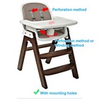 Stroller Seat Harness  5 Point Universal Baby High Chair Hidden Buckle  Black 