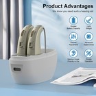 1 Pair Digital Hearing Aid Severe Loss Rechargeable Bte Ear Aids   Charging Case
