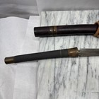 1940-50   s Dha Southeast Asian Single-edged Sword W wooden Scabbard 17   blade 26   t
