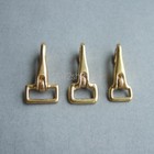 Solid Brass Halter Snaps Clasp Clips Leather Straps Bag Saddles Keychains