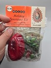 Walco 4109 Pixie Panorama Egg Vtg Sequin Bead Christmas Ornament Kit Flocked