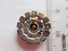 Outstanding  Czech Vintage Style Glass Rhinestone Button      Crystal   Lavender