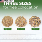 Vinics 2 Lbs Aquarium Gravel  2-4mm Fish Tank Succulent 2-4mm  Brown
