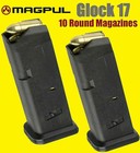 Glock 17 Magazine Fits 10 Round 9mm Pistol Gun Mag Clip 10rd  2-pack  801
