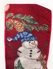 Vintage Ll Bean Needlepoint Christmas Stocking Snowman With Puppies