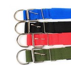 Adjustable Nylon Dog Collar For Small Medium Large Dogs Stylish Solid Pet Collar