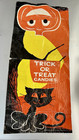 Vintage 1966 Brachs Halloween Candy Grocery Store Sign Banner Litho Black Cat