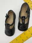 Vintage Toddler Baby Girl Black Leather Mary Jane Shoes  Victorian Button Straps