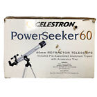 Celestron Powerseeker 60az 60mm 12 Refractor Telescope Open Box
