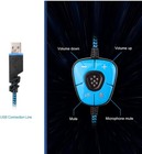 Sades Sa-902 Usb Gaming Headset  Surround Sound  Boom Mic  Black blue