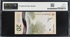 M4708 Banco De Mexico 20 Pesos Commemorative 2023 P136c Pmg Gem Unc 66 Epq