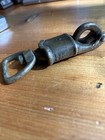 Vtg Locking Spring Clasp   Swivel Clasp   Shackle Solid Brass 4 25    Length Used