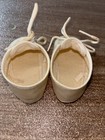 Vintage Baby Doll Shoes One Pair Off White For Dolls