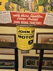 John Deere Lawn And Garden Tractor Empty Motor Oil Can  Vintage Rare Antique