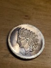1 Troy Ounce Indian Head Cent  999 Fine Silver 