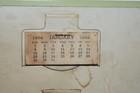 Vintage 1956 C  Hershey Chevrolet Calendar  Thermometer  Scene  Garden City Mich