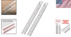 150mm Stainless Steel Rulers - 2 Pack With 0 5mm Graduations For Professionals