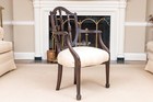 19th Century George Iii Hepplewhite Style Carved Mahogany Shield Back Arm Chair
