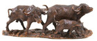 Wooden Hand Carved Cape Buffalo