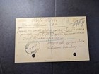 1924 Registered Palestine Eef Overprint Postcard Cover Haifa Local Use