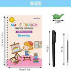 4 Pcs Grooved Kids Writing Books Reusable Grooved Letter Tracing For Kids