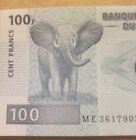 Congo Democratic Republic 100 Francs  2022  P-98c  Unc X 1 Note