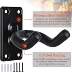 Sound Harbor Guitar Wall Mount 10 Pack  Hangers For Sturdy Black 